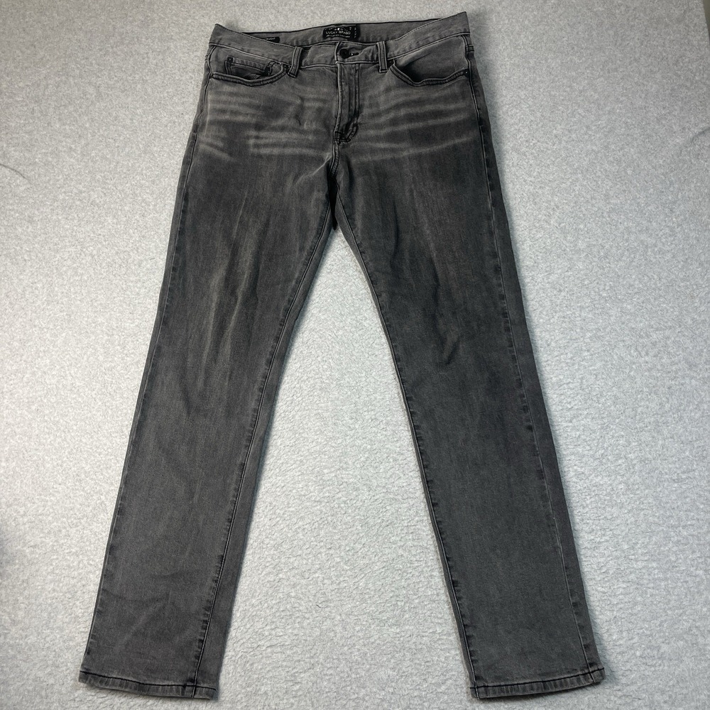 Lucky Brand Jeans Mens 32x32 Black 221 Original Straight Cotton Blend Stretch